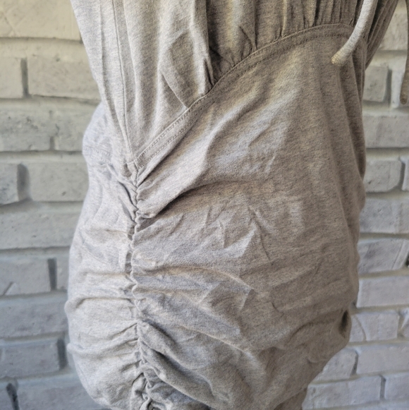 NWT Anthropologie × Daily Practice Field Play Short Sleeve Mini Dress Gray SM - Picture 7 of 12